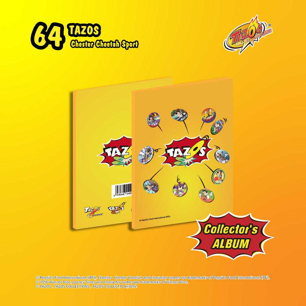 Tazos Chester Cheetah Sports Series Album Full Set (64/64)