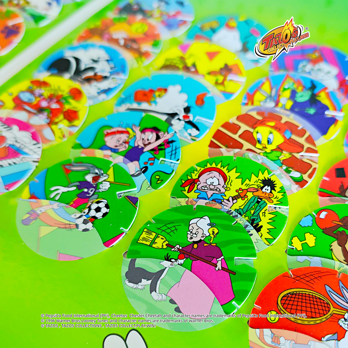 Tazos Looney Tunes Classic Series Album Full Set (40/40)