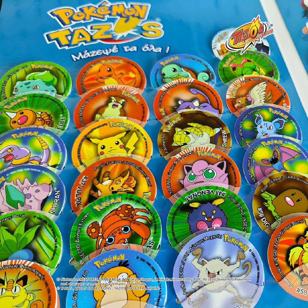 Tazos Pokémon Matutano & Tasty Set 1 Album Full Set (81/81)