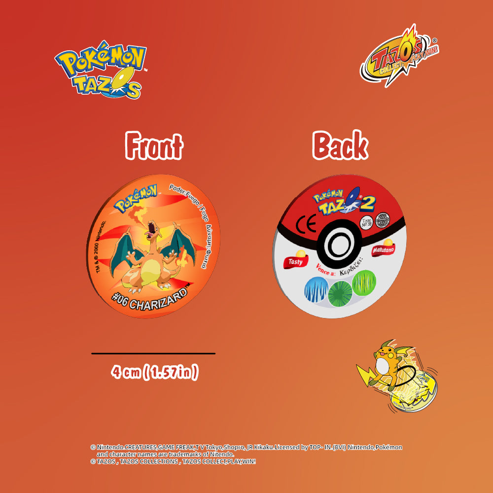 Tazos Pokémon Matutano & Tasty Set 2 Album Full Set (100/100)