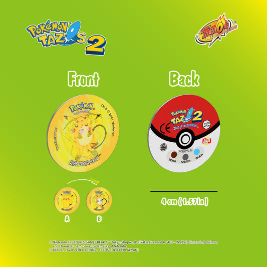 Tazos Pokémon 3D Set 1 Album Full Set Poland Lays Edition (50/50)