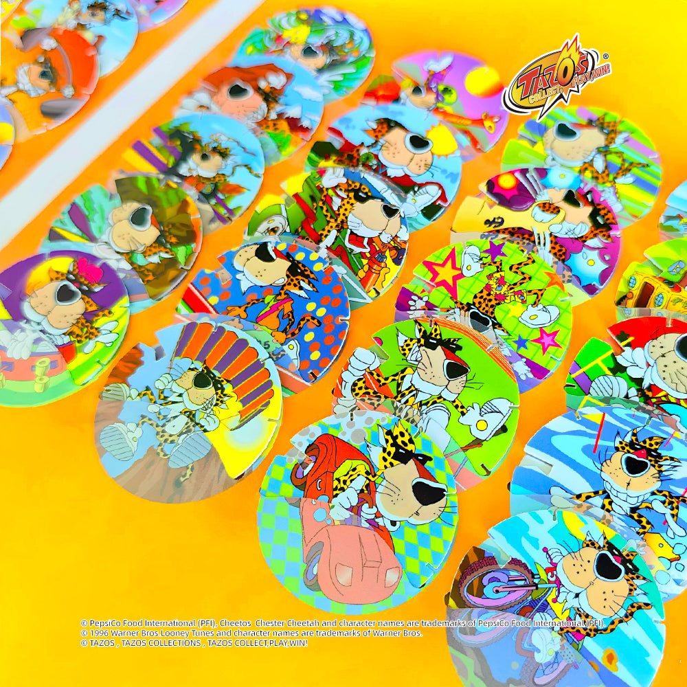 Tazos Chester Cheetah Sports Series Album Full Set (64/64)
