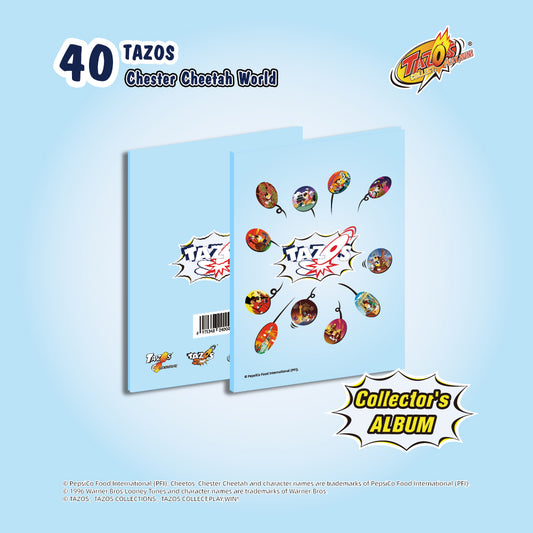 Tazos Chester Cheetah World Series Album Full Set (40/40)