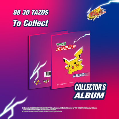 Tazos Pokémon 3d Holographic Series Album Full Set (88/88)
