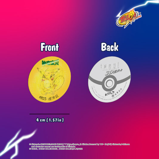 Tazos Pokémon 3d Holographic Series Album Full Set (88/88)