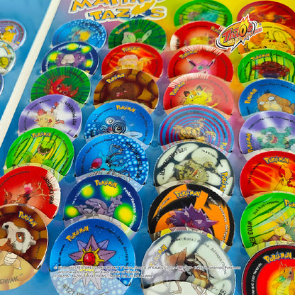 Tazos Pokémon Matutano & Tasty Set 1 Album Full Set (81/81)