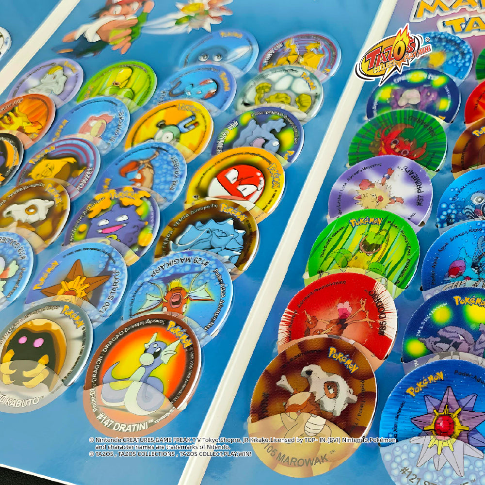 Tazos Pokémon Matutano & Tasty Set 1 Album Full Set (81/81)