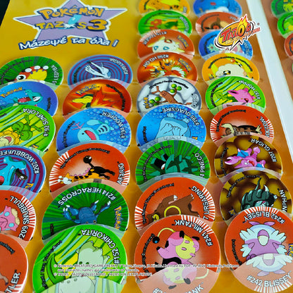 Tazos Pokémon Matutano & Tasty Set 3 Album Full Set (90/90)