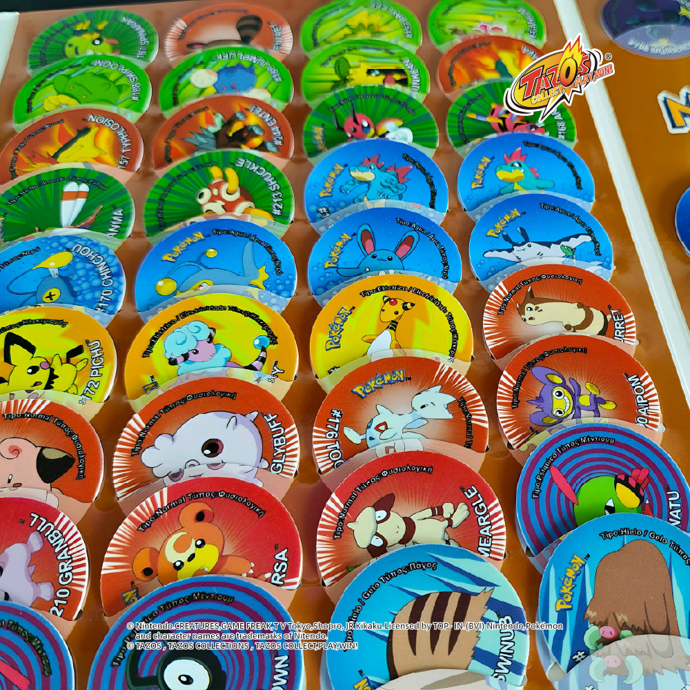 Tazos Pokémon Matutano & Tasty Set 3 Album Full Set (90/90)
