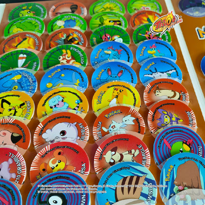 Tazos Pokémon Matutano & Tasty Set 3 Album Full Set (90/90)