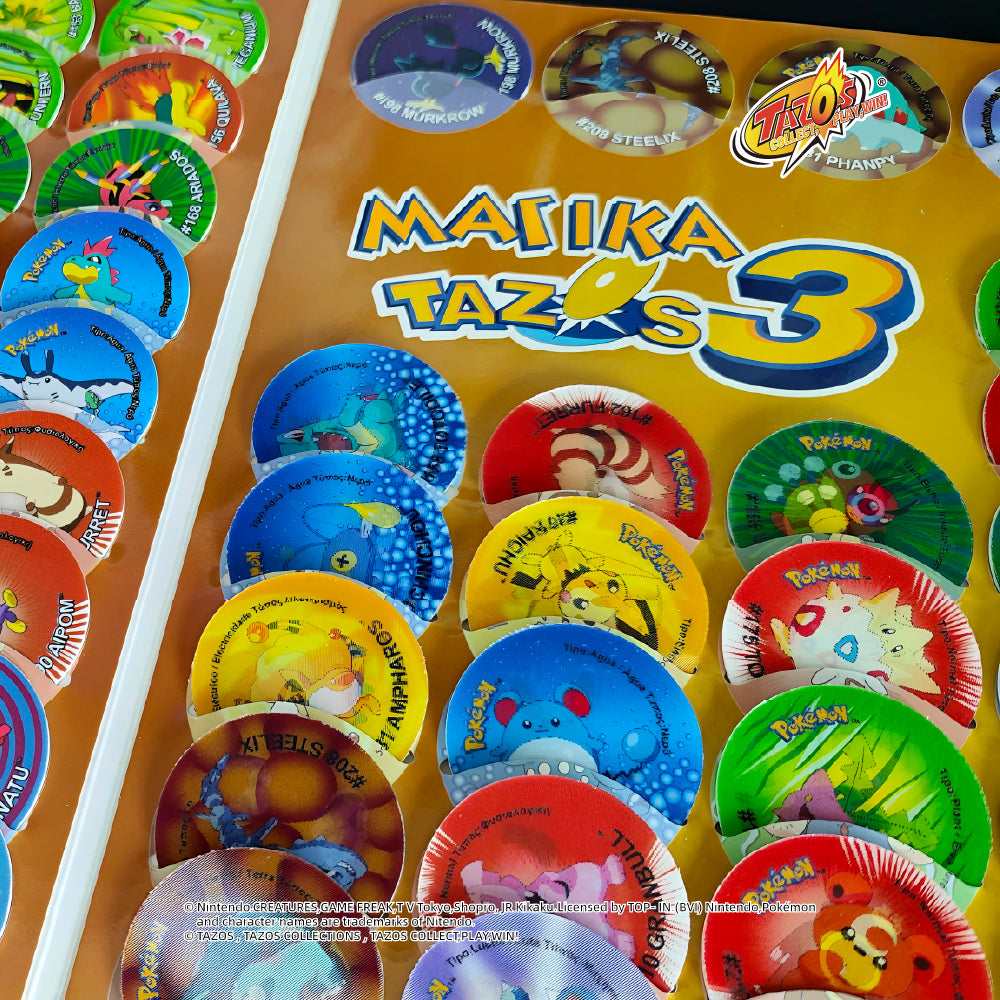 Tazos Pokémon Matutano & Tasty Set 3 Album Full Set (90/90)