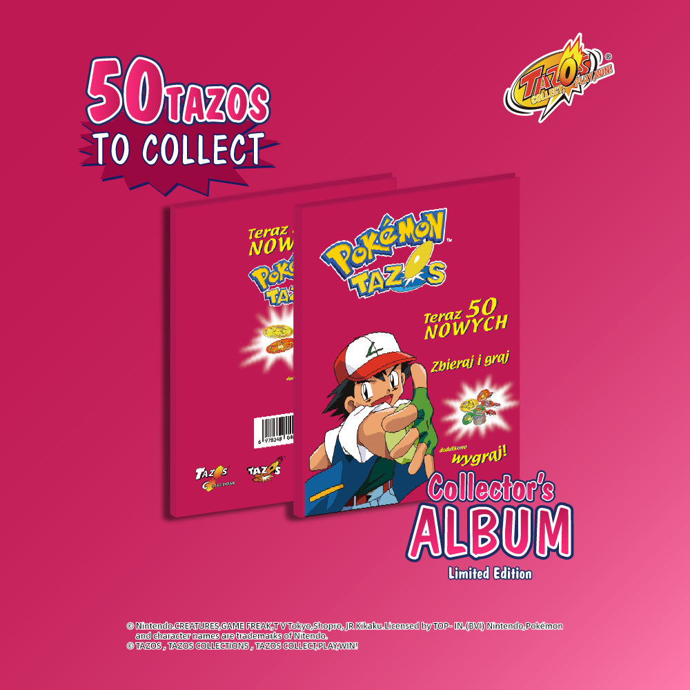 Tazos Pokémon Set 2 Album Full Set Poland Lays Edition (50/50)