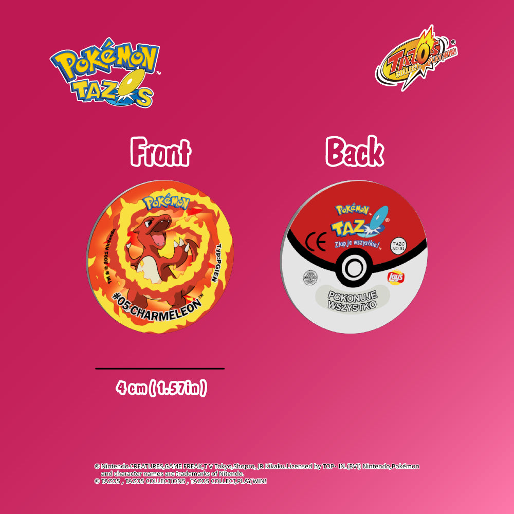 Tazos Pokémon Set 2 Album Full Set Poland Lays Edition (50/50)