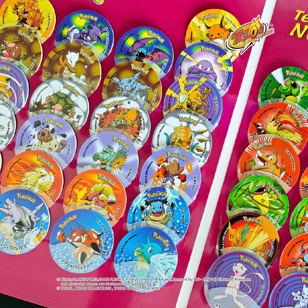 Tazos Pokémon Set 2 Album Full Set Poland Lays Edition (50/50)