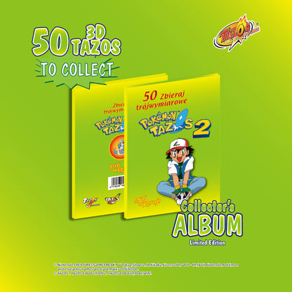 Tazos Pokémon 3D Set 1 Album Full Set Poland Lays Edition (50/50)