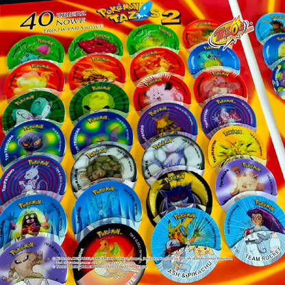 Tazos Pokémon 3D Set 2 Album Full Set Poland Lays Edition (50/50)